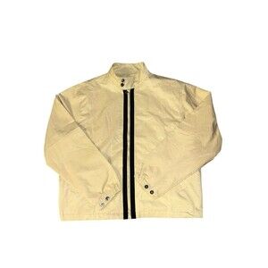 Mark‎ McNairy Co Jacket Men Extra Large Yellow Wind Cheater Full Zip Bomber